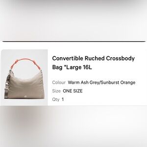 lululemon athletica convertible ruched crossbody bad